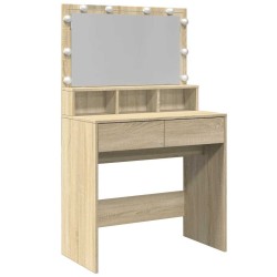 Coiffeuse avec LED chêne sonoma 80x41x134,5 cm 633021633021