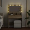 Coiffeuse avec LED chêne sonoma 80x41x134,5 cm 633021633021