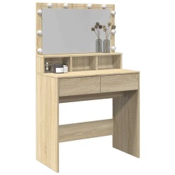 Coiffeuse avec LED chêne sonoma 80x41x134,5 cm 633021633021
