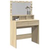 Coiffeuse avec LED chêne sonoma 80x41x134,5 cm 633021633021