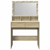 Coiffeuse avec LED chêne sonoma 80x41x134,5 cm 633021633021