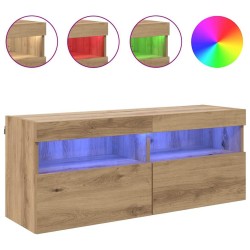 Meuble TV mural 100 x 30 x 40 cm Chêne artisanal 633032633032