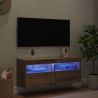 Meuble TV mural 100 x 30 x 40 cm Chêne artisanal 633032633032