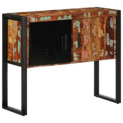 Armoire console multicolore 90x35x75cm bois massif récupération 633039633039
