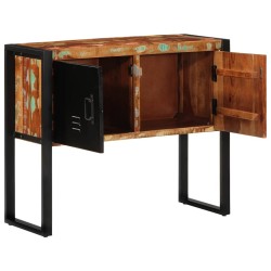 Armoire console multicolore 90x35x75cm bois massif récupération 633039633039