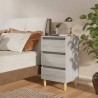 Table de chevet avec pieds en bois Sonoma gris 40x35x69 cm 633041633041
