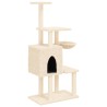 Arbre à chat avec griffoirs en sisal Crème 131 cm 633053633053