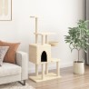 Arbre à chat avec griffoirs en sisal Crème 131 cm 633053633053