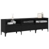 Meuble TV Chêne noir 150 x 30 x 45 cm Bois d'ingénierie et fer 633057633057
