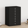 Coffret à bijoux 10 niveaux avec supports pour montres Noir 29 x 20,5 x 40,5 cm 633060633060