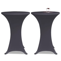 Housse de table extensible 2 pcs 70 cm Anthracite 633062633062