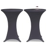 Housse de table extensible 2 pcs 70 cm Anthracite 633062633062