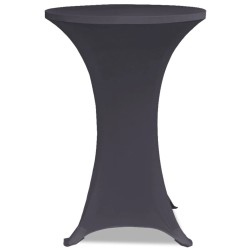 Housse de table extensible 2 pcs 70 cm Anthracite 633062633062