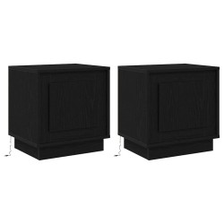 Cabinet de chevet 2 pcs Noir 44 x 34,5 x 45 cm 633068633068