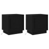 Cabinet de chevet 2 pcs Noir 44 x 34,5 x 45 cm 633068633068
