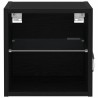 Cabinet de Chevet Murale LED Noir 30 x 28,5 x 30 cm 633071633071