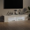 Meuble TV avec lumières LED blanc 135x39x30 cm 633072633072