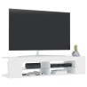 Meuble TV avec lumières LED blanc 135x39x30 cm 633072633072