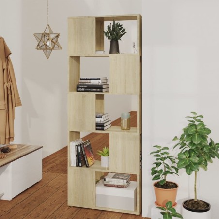 Bibliothèque/Séparateur de pièce Chêne Sonoma 60x24x155 cm 633084633084
