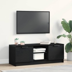 Meuble TV Chêne noir 102 x 32 x 35.5 cm Bois d'ingénierie 633087633087