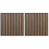 Panneaux muraux 2 pcs Marron 60,5 x 60 cm 633088633088