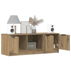Meuble TV chêne artisanal 102x35x36,5 cm bois d'ingénierie 633092633092