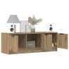 Meuble TV chêne artisanal 102x35x36,5 cm bois d'ingénierie 633092633092