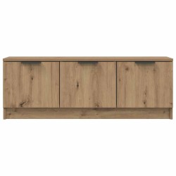 Meuble TV chêne artisanal 102x35x36,5 cm bois d'ingénierie 633092633092