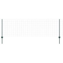 Clôture Euro avec poteau 25 x 0,8 m Acier recouvert de PVC Vert 633096633096