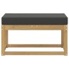Banc de Jardin Blanc 80 x 43 x 45 cm Bois d'Acacia Massif 633098633098