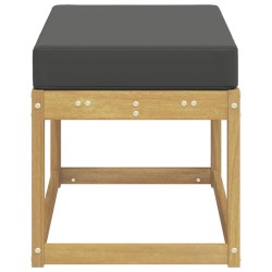 Banc de Jardin Blanc 80 x 43 x 45 cm Bois d'Acacia Massif 633098633098