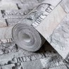 Papier peint en pierre 3D Gris 10 x 0,53 m Tissu non tissé 633101633101