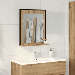 Miroir chêne artisanal 50 x 12 x 60 cm Verre et Bois Ingénierie 633103633103