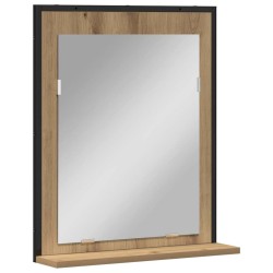 Miroir chêne artisanal 50 x 12 x 60 cm Verre et Bois Ingénierie 633103633103