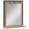 Miroir chêne artisanal 50 x 12 x 60 cm Verre et Bois Ingénierie 633103633103