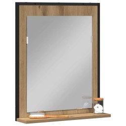 Miroir chêne artisanal 50 x 12 x 60 cm Verre et Bois Ingénierie 633103633103