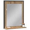 Miroir chêne artisanal 50 x 12 x 60 cm Verre et Bois Ingénierie 633103633103