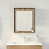 Miroir chêne artisanal 50 x 12 x 60 cm Verre et Bois Ingénierie 633103633103
