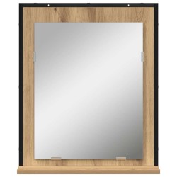 Miroir chêne artisanal 50 x 12 x 60 cm Verre et Bois Ingénierie 633103633103