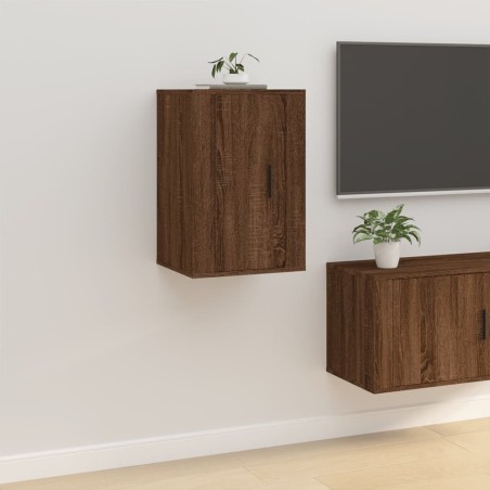 Meuble TV mural Chêne marron 40x34,5x60 cm 633105633105