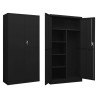 Armoire à casiers Noir 90x40x180 cm Acier 633106633106