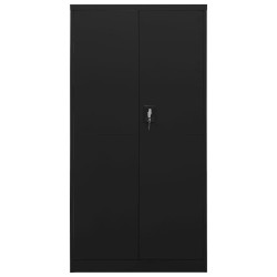 Armoire à casiers Noir 90x40x180 cm Acier 633106633106