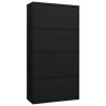 Armoire à casiers Noir 90x40x180 cm Acier 633106633106