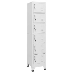 Armoire à casiers Gris clair 38x40x180 cm Acier 633107633107