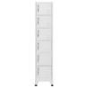 Armoire à casiers Gris clair 38x40x180 cm Acier 633107633107