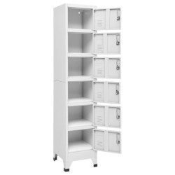 Armoire à casiers Gris clair 38x40x180 cm Acier 633107633107