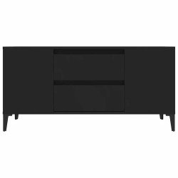 Meuble TV Noir 102x44,5x50 cm Bois d'ingénierie 633111633111
