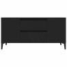 Meuble TV Noir 102x44,5x50 cm Bois d'ingénierie 633111633111