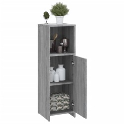 Armoire de bain Sonoma gris 30x30x95 cm Bois d'ingénierie 633114633114
