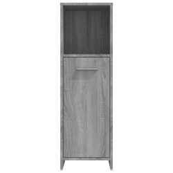 Armoire de bain Sonoma gris 30x30x95 cm Bois d'ingénierie 633114633114